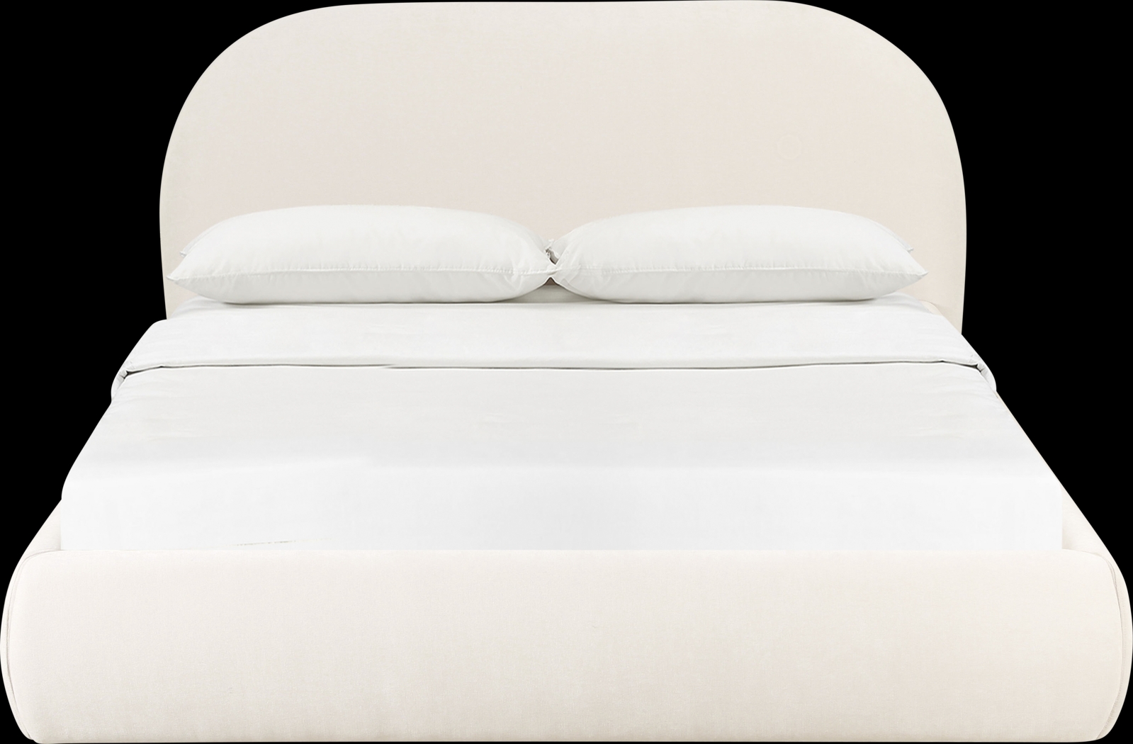 Buremda Cream Queen Bed - Thumbnail - Image 3