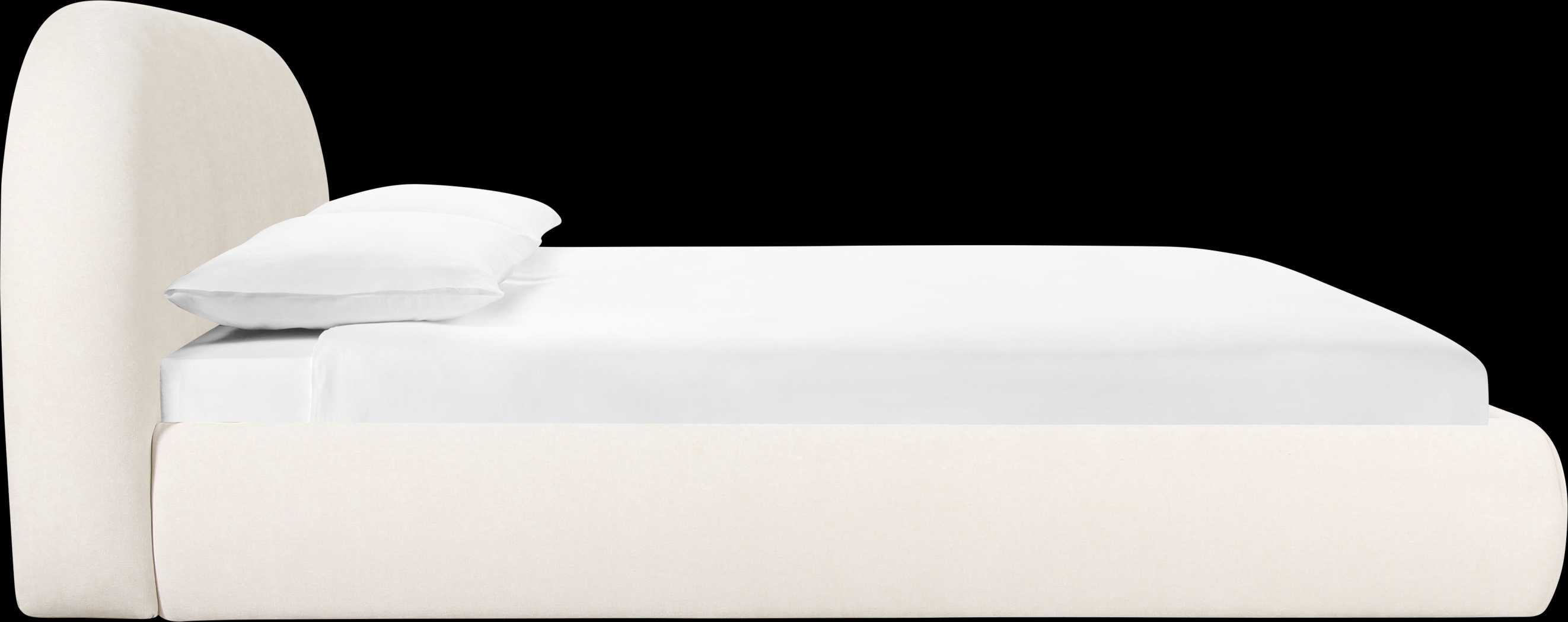 Buremda Cream Queen Bed - Thumbnail - Image 4