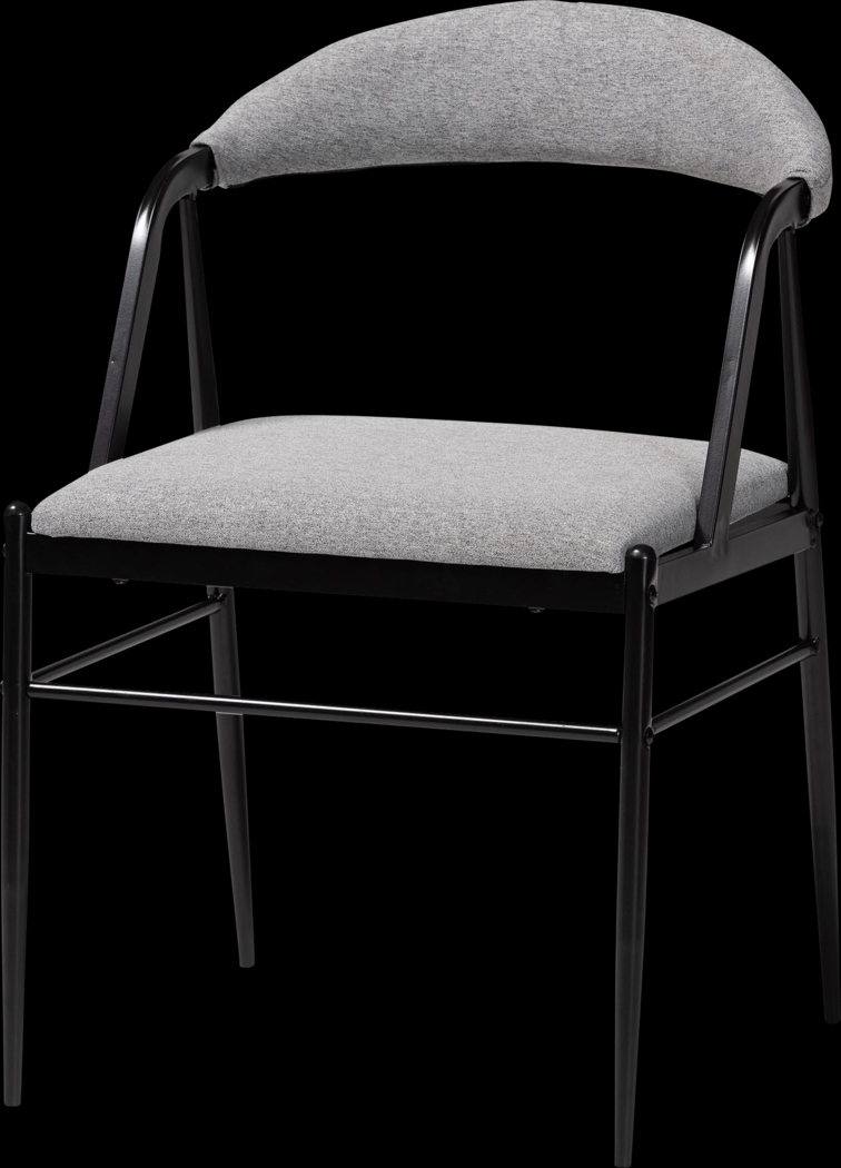 Burgandy Gray Dining Chair, Set of 4 - Thumbnail - Image 4