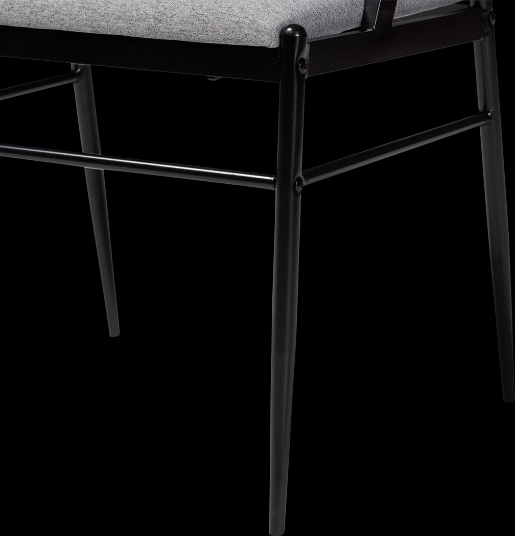 Burgandy Gray Dining Chair, Set of 4 - Thumbnail - Image 9