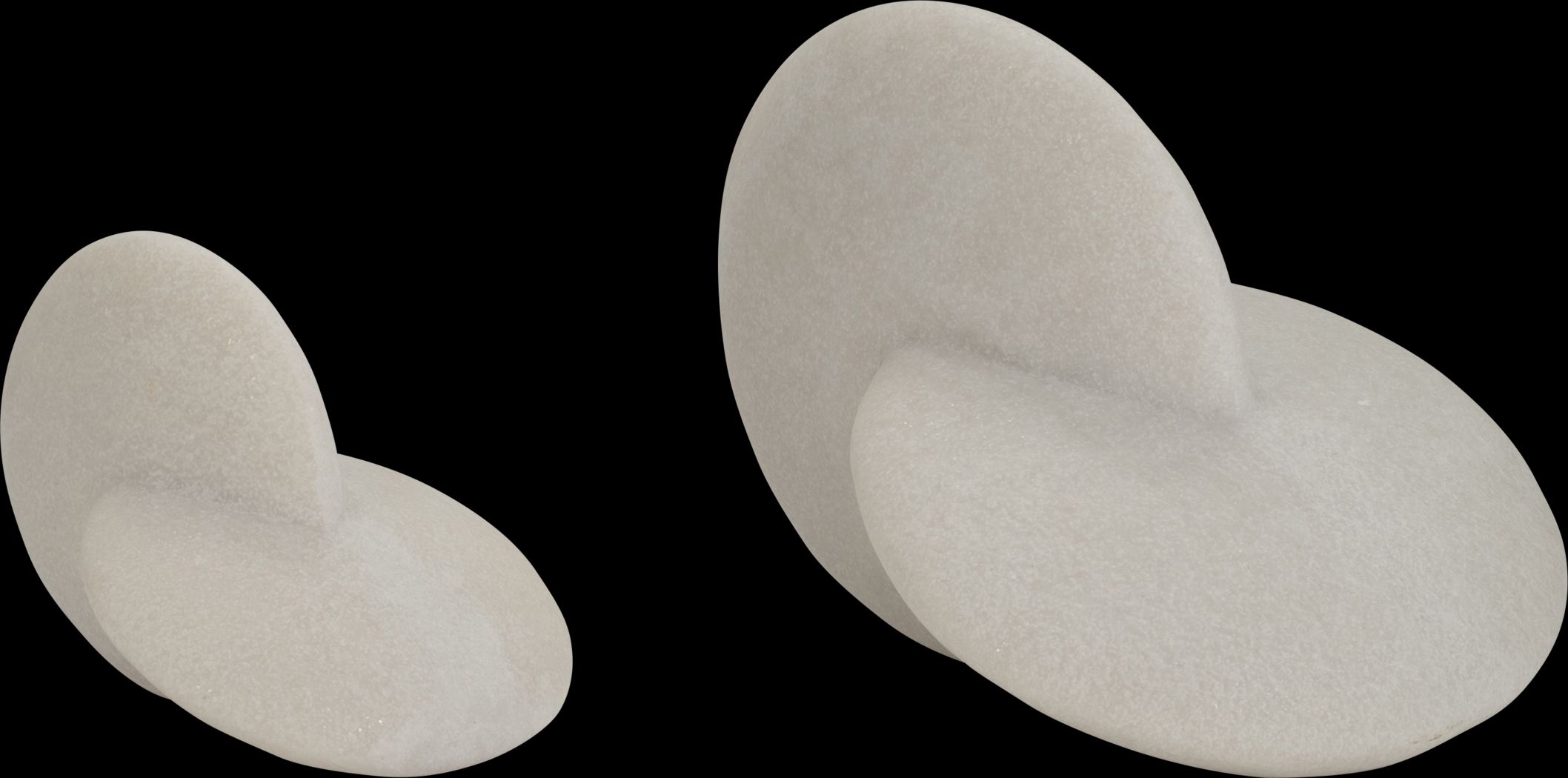 Burgfitch White Sculpture, Set of 2 - Thumbnail - Image 3