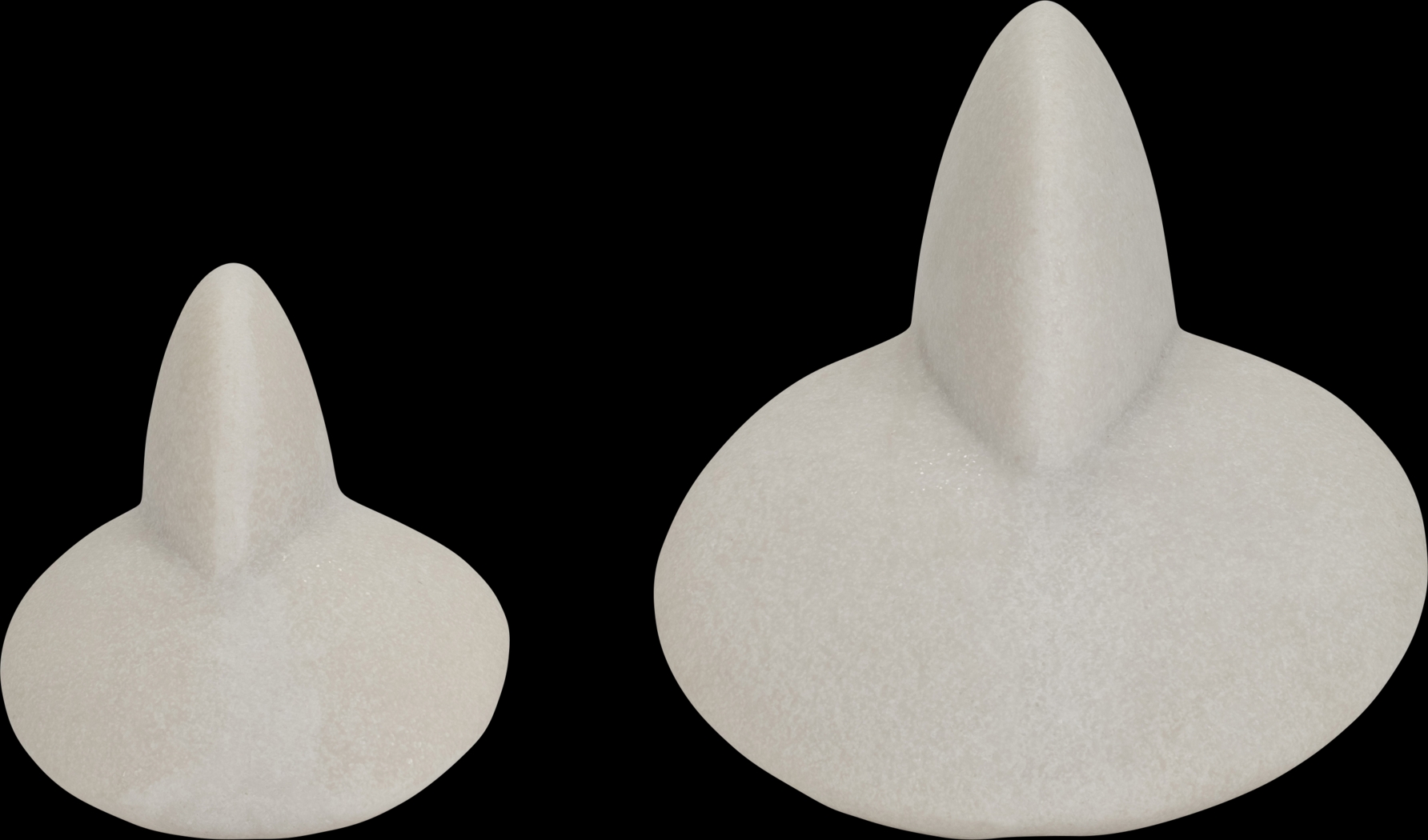 Burgfitch White Sculpture, Set of 2 - Thumbnail - Image 1