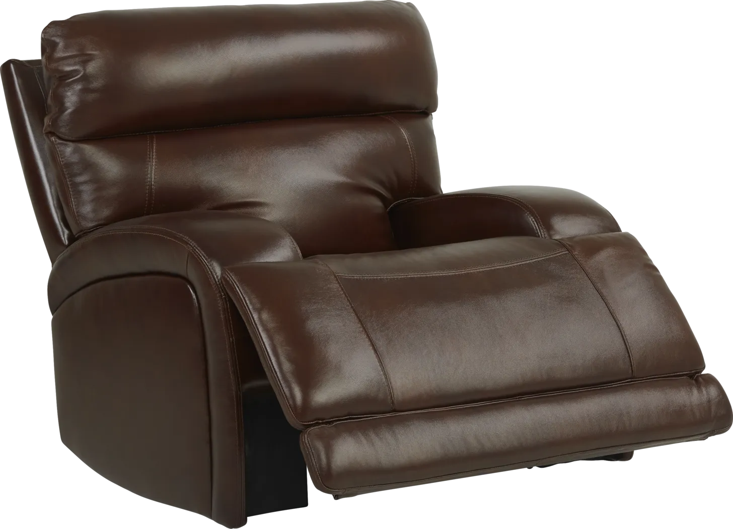 Burgio Brown Leather 3 Pc Living Room with Reclining Sofa - Thumbnail - Image 7