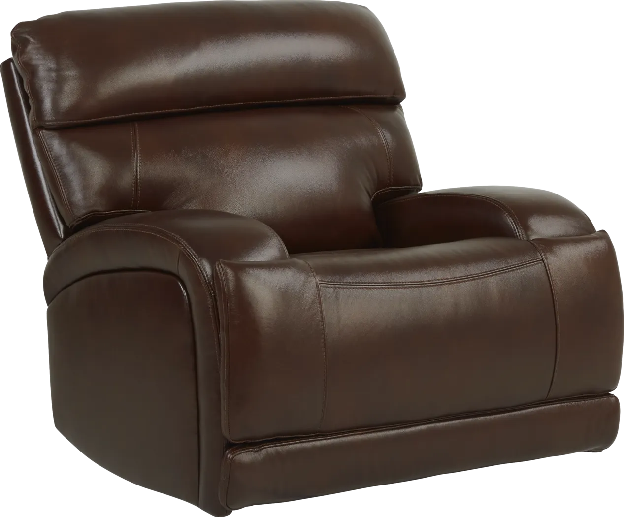Burgio Brown Leather 3 Pc Living Room with Reclining Sofa - Thumbnail - Image 6
