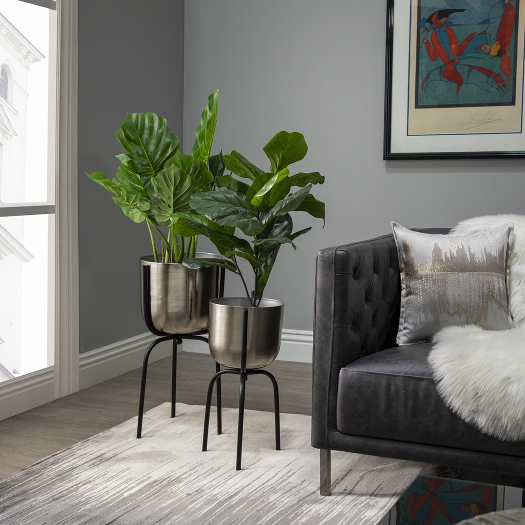 Burgwyn Silver Large Planter - Thumbnail - Image 2