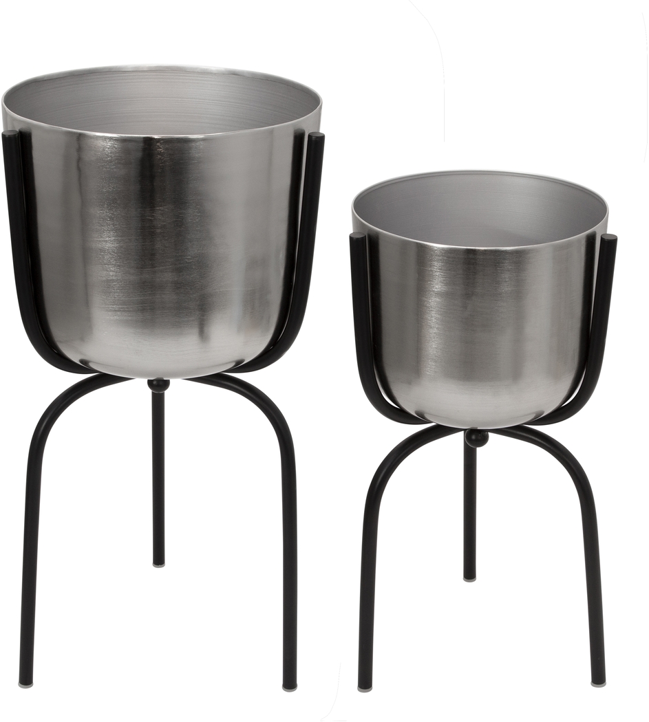 Burgwyn Silver Large Planter - Thumbnail - Image 3