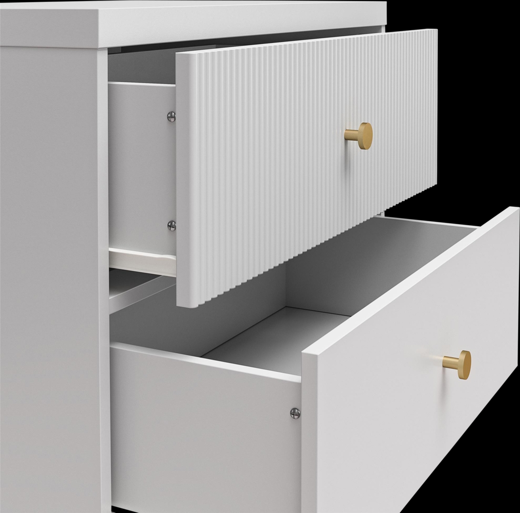 Burieth Dove Gray Nightstand - Thumbnail - Image 4