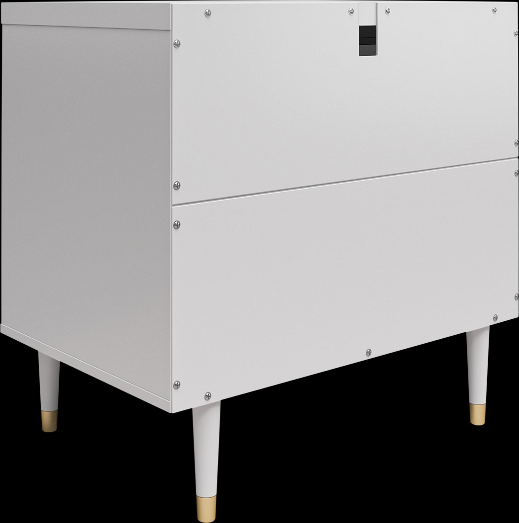 Burieth Dove Gray Nightstand - Thumbnail - Image 5