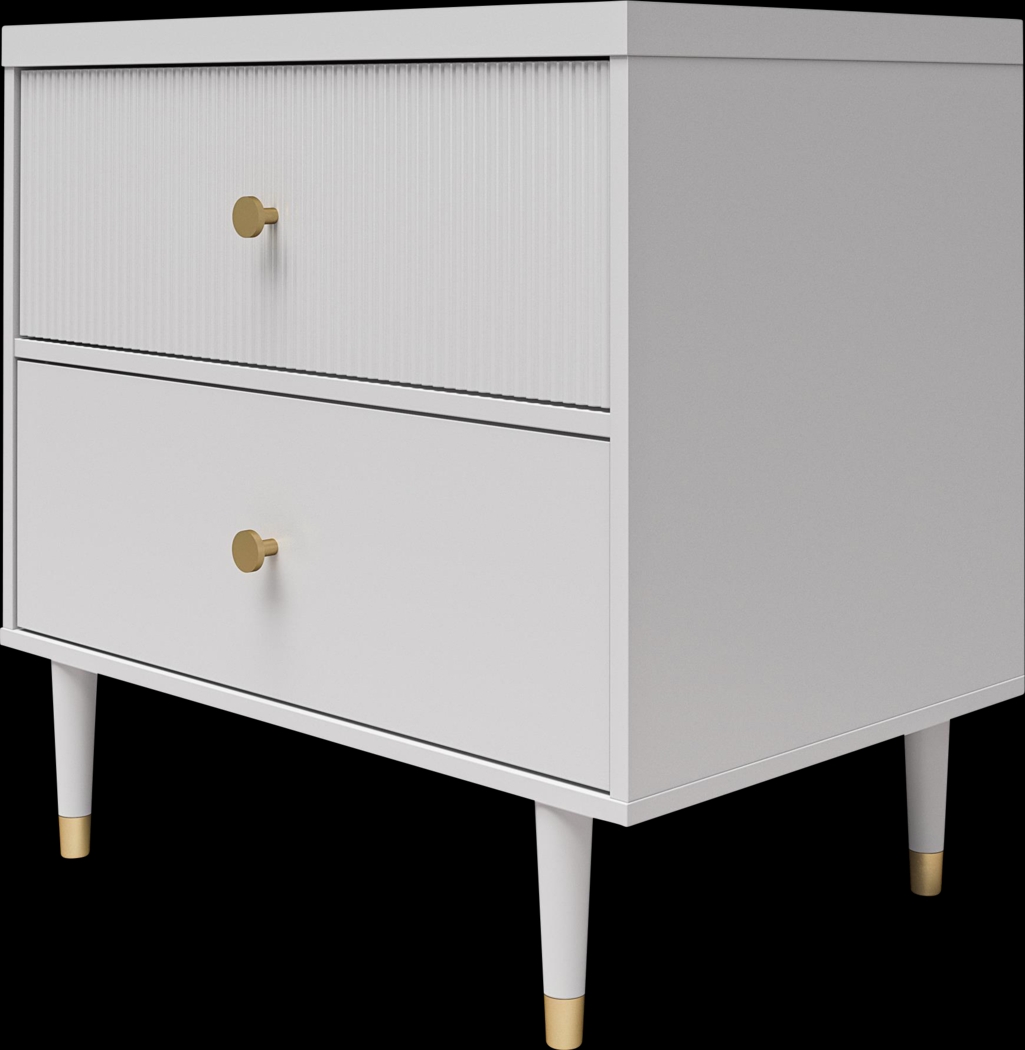 Burieth Dove Gray Nightstand - Thumbnail - Image 6