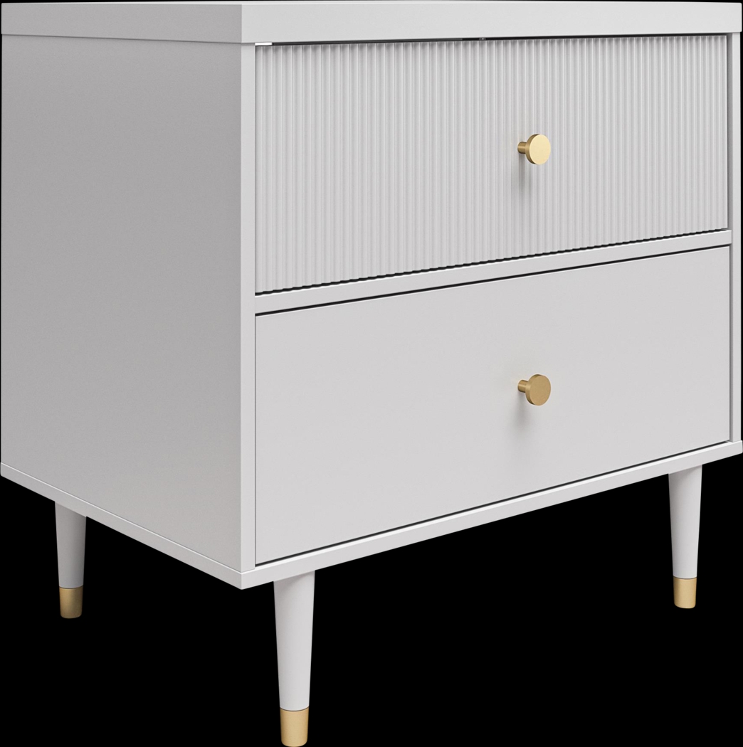 Burieth Dove Gray Nightstand - Thumbnail - Image 7