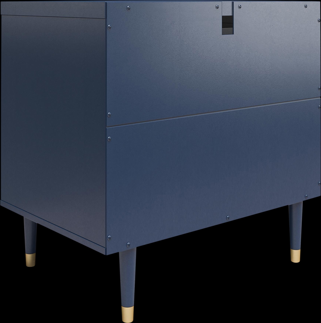 Burieth Navy Nightstand - Thumbnail - Image 6