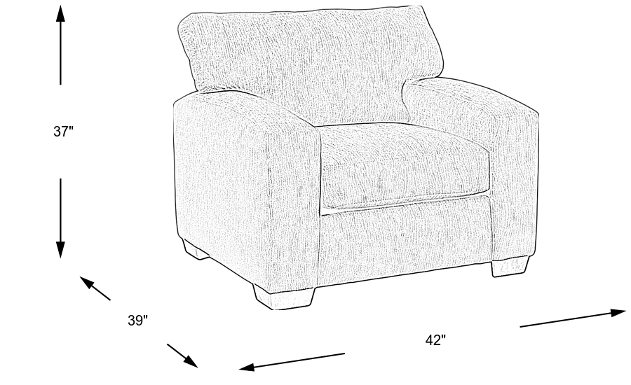 Dimension Image. Please refer to the Dimension Tab on this page for dimension details.