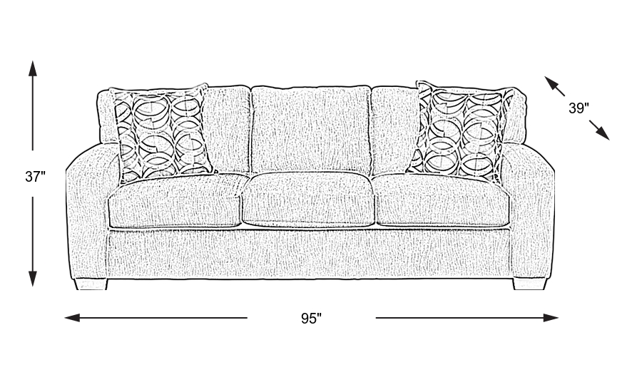Dimension Image. Please refer to the Dimension Tab on this page for dimension details.