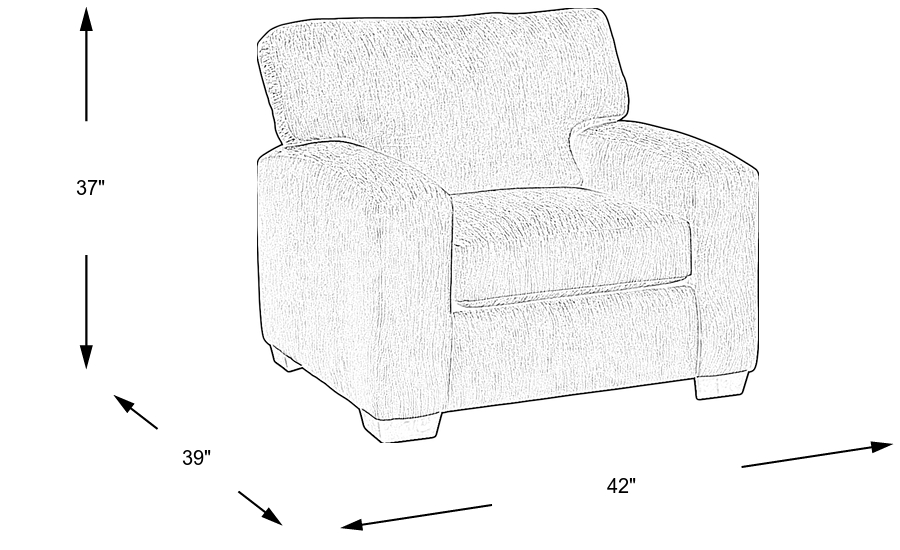 Dimension Image. Please refer to the Dimension Tab on this page for dimension details.