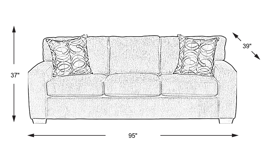 Dimension Image. Please refer to the Dimension Tab on this page for dimension details.