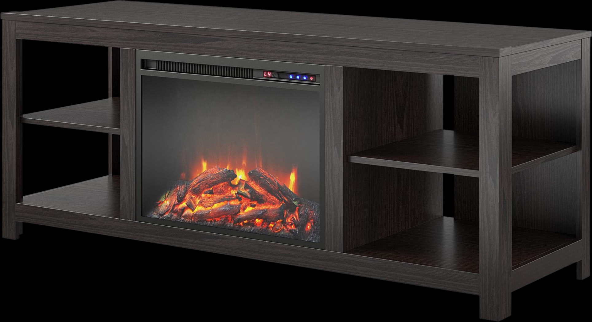 Burkhard Espresso 59 in. Console with Electric Fireplace - Thumbnail - Image 6