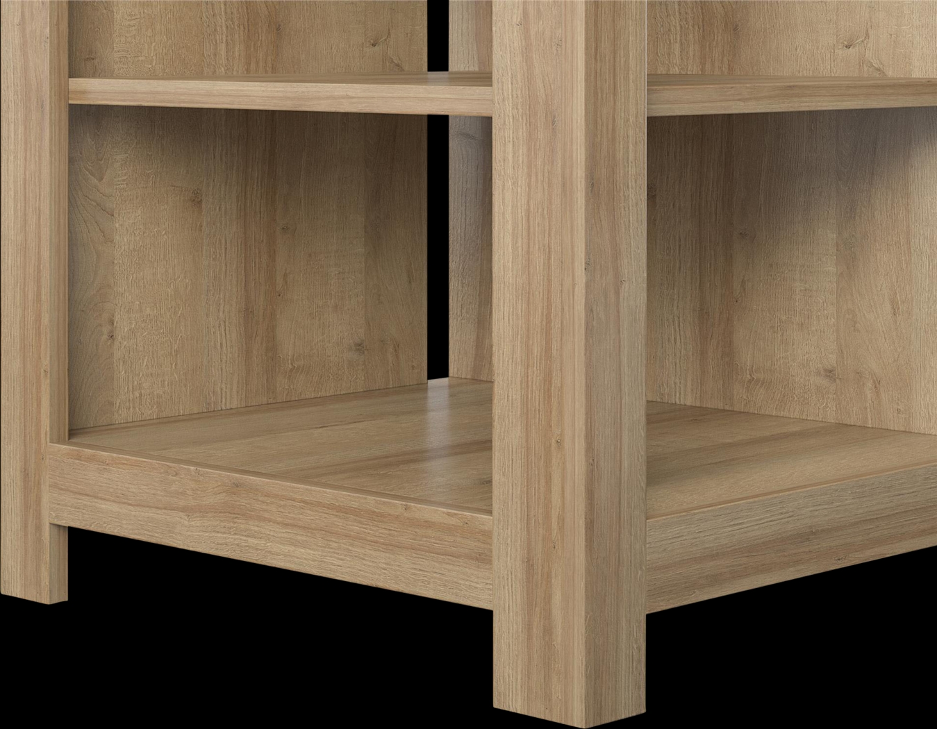 Burkhard Oak 59 in. Console with Electric Fireplace - Thumbnail - Image 8