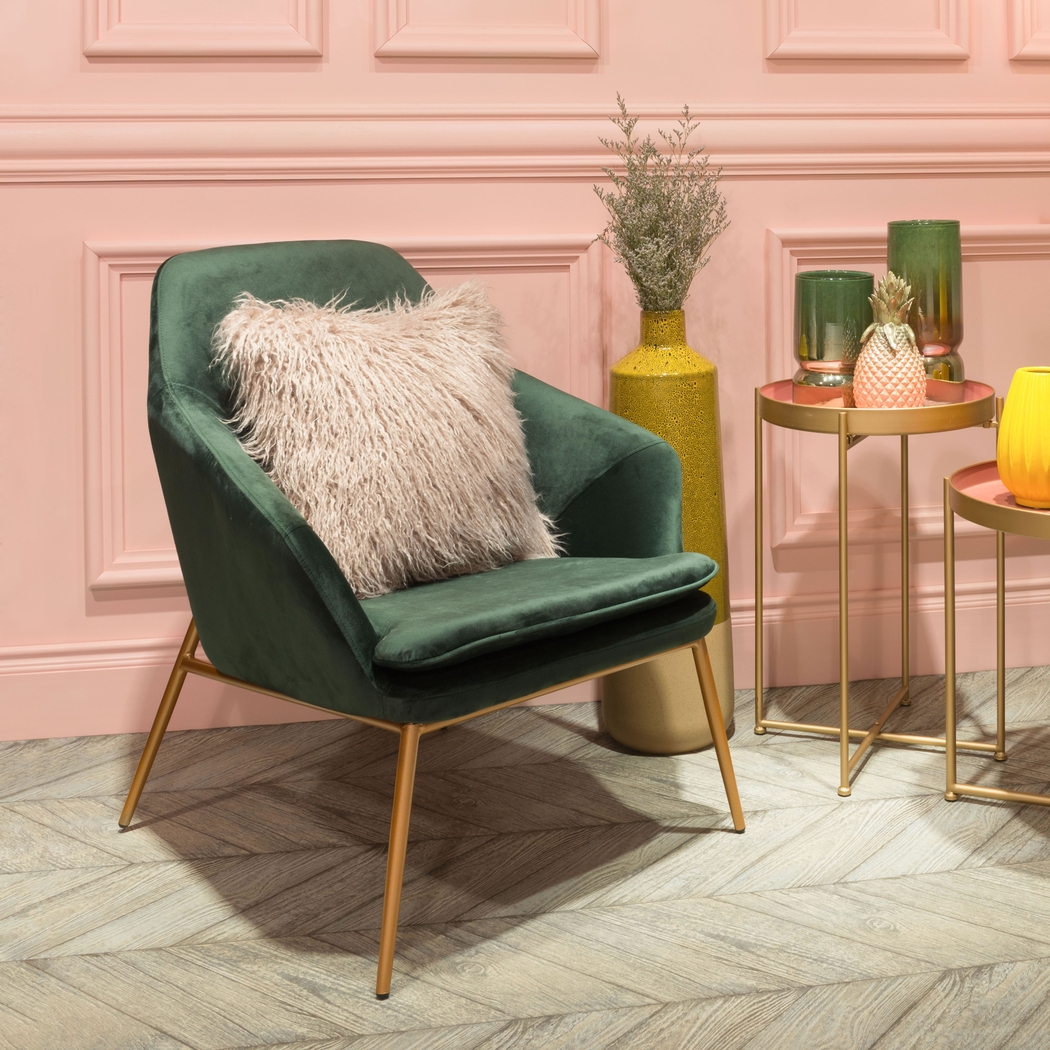 Burklee Green Accent Chair - Thumbnail - Image 5