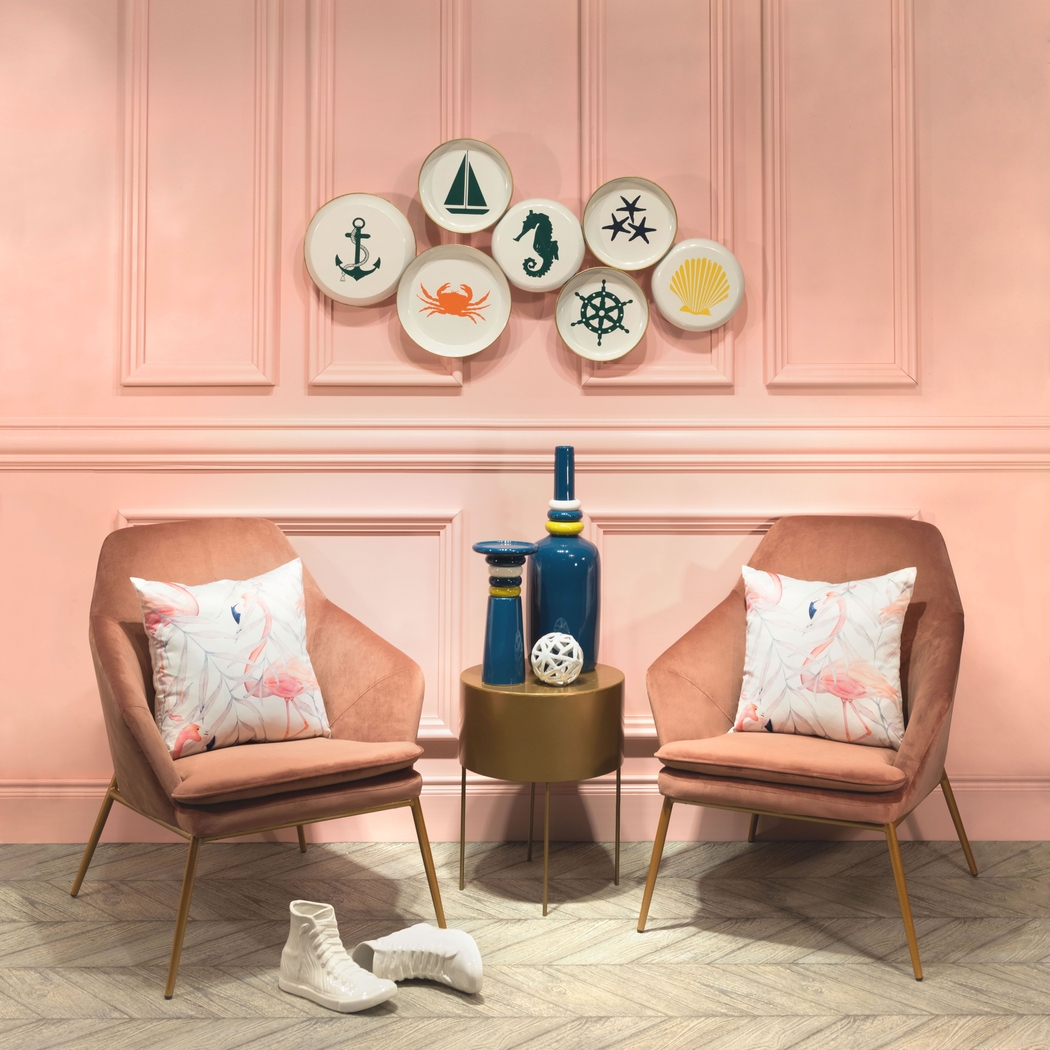 Burklee Pink Accent Chair - Thumbnail - Image 7