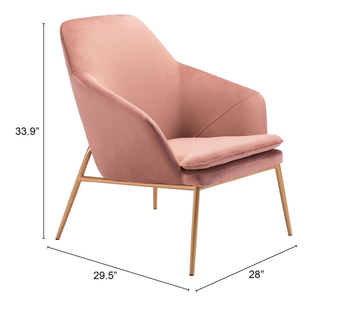 Burklee Pink Accent Chair - Thumbnail - Image 8