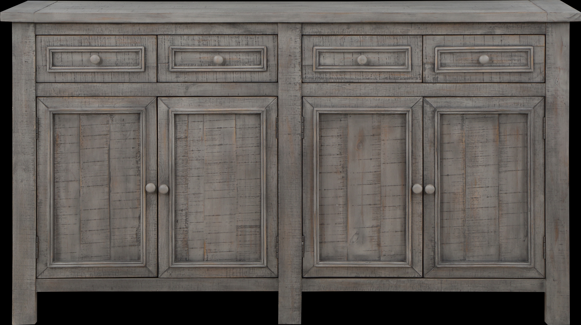 Burkwood Gray Credenza - Thumbnail - Image 3