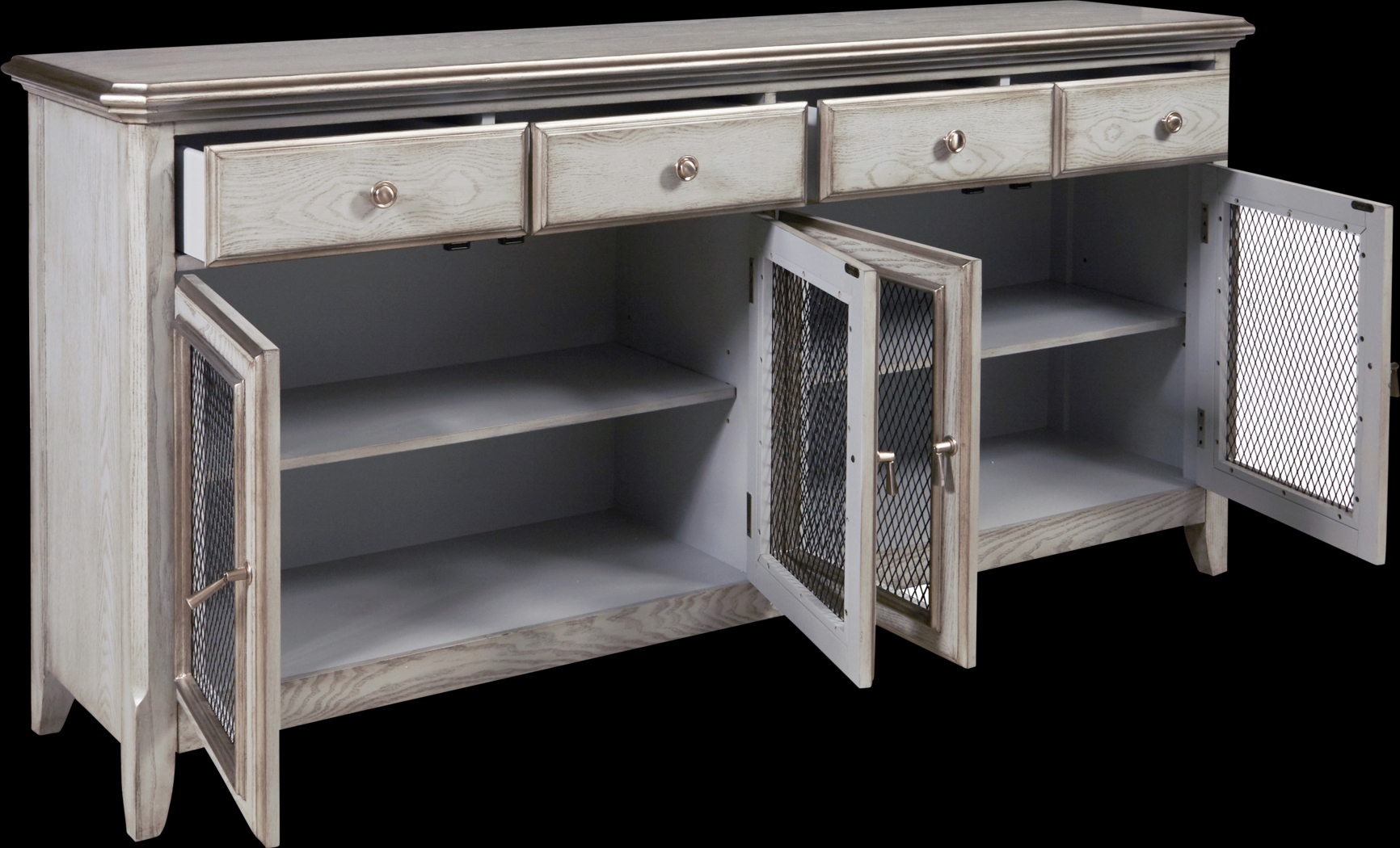 Burlwood Blue Credenza - Thumbnail - Image 3