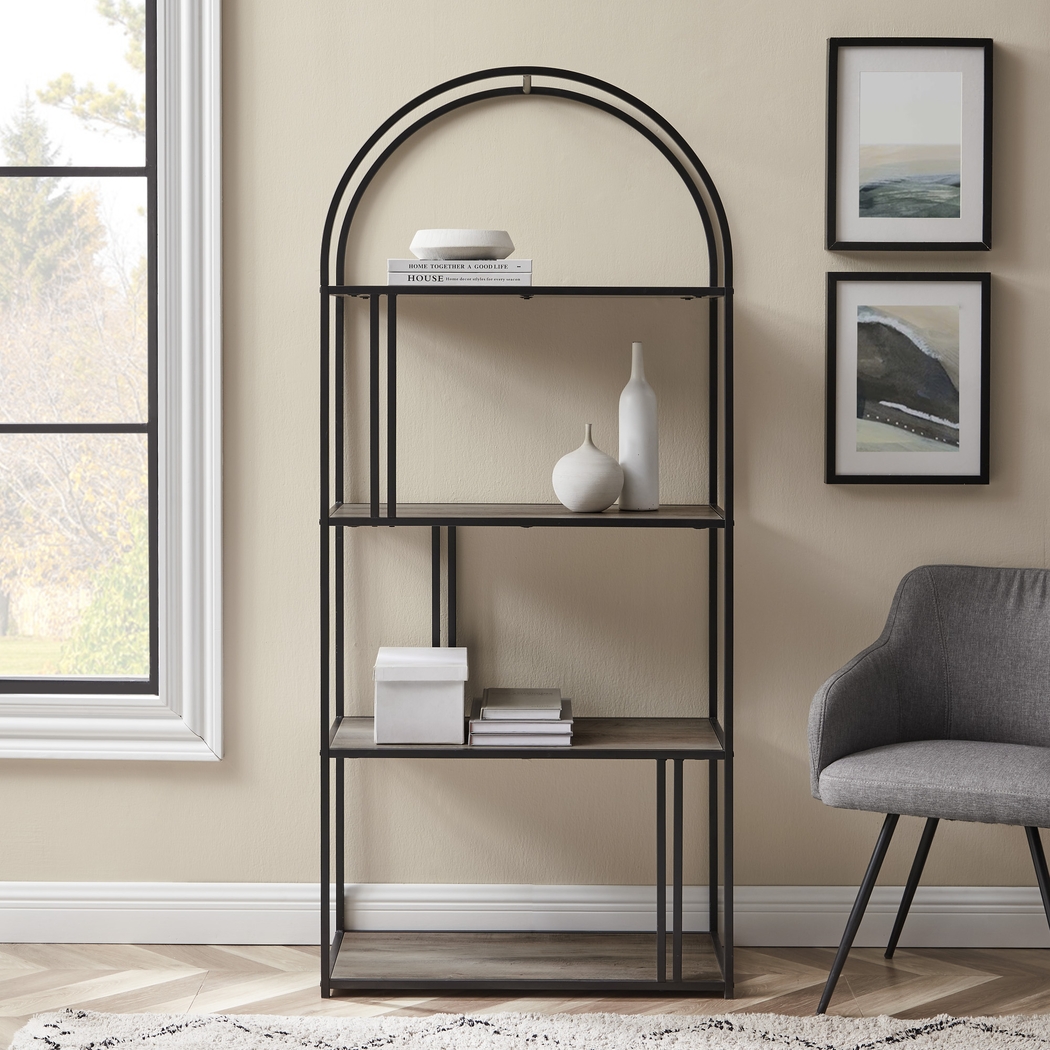 Burlywood Gray Bookcase - Thumbnail - Image 5