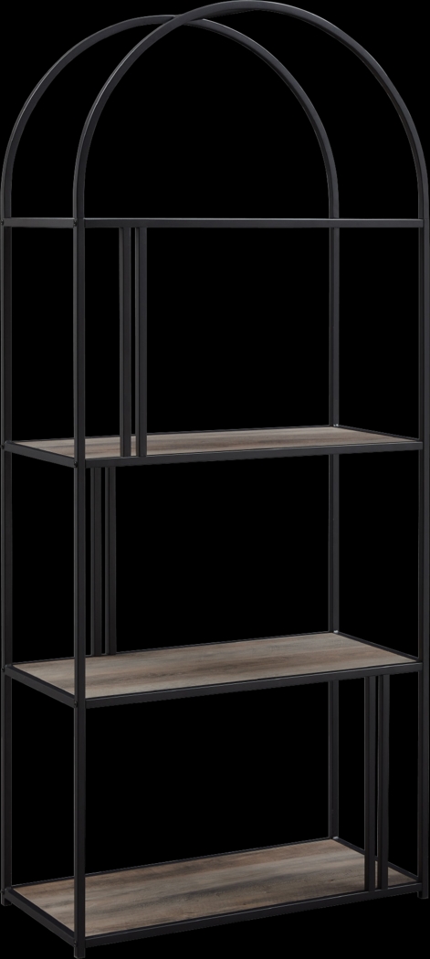 Burlywood Gray Bookcase - Thumbnail - Image 1