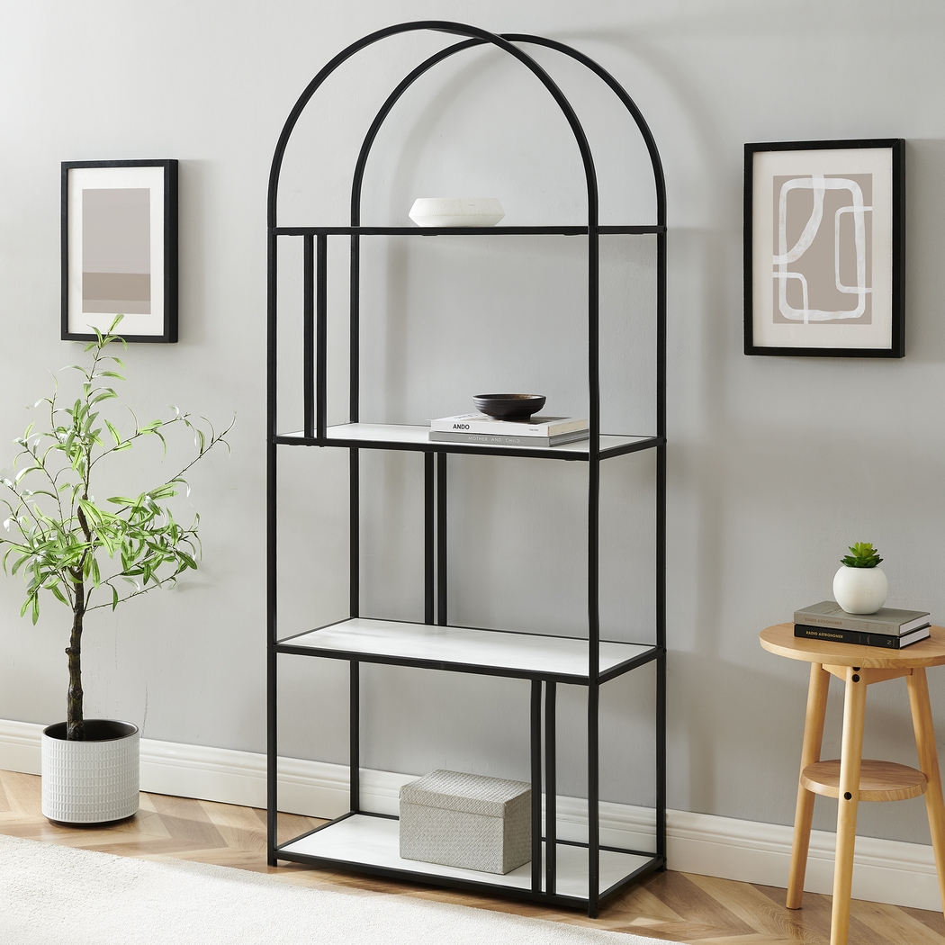 Burlywood White Bookcase - Thumbnail - Image 2