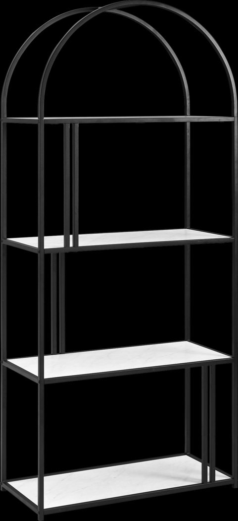 Burlywood White Bookcase - Thumbnail - Image 1