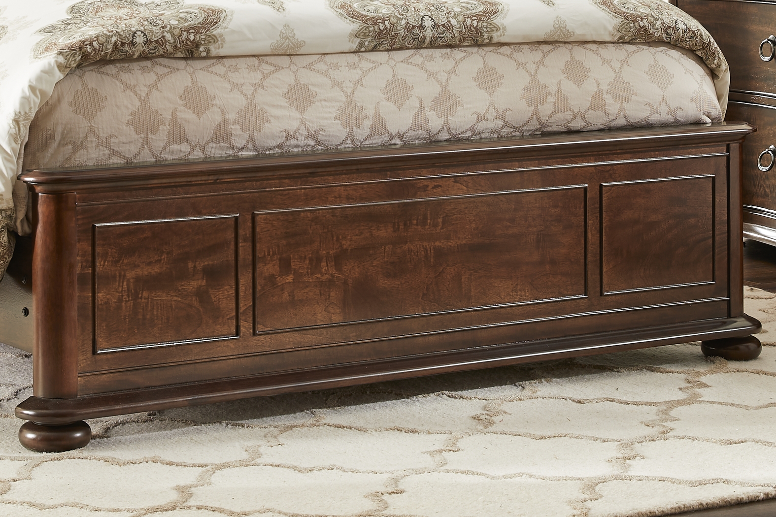 Burnette Brown Cherry 7 Pc King Bedroom - Thumbnail - Image 4