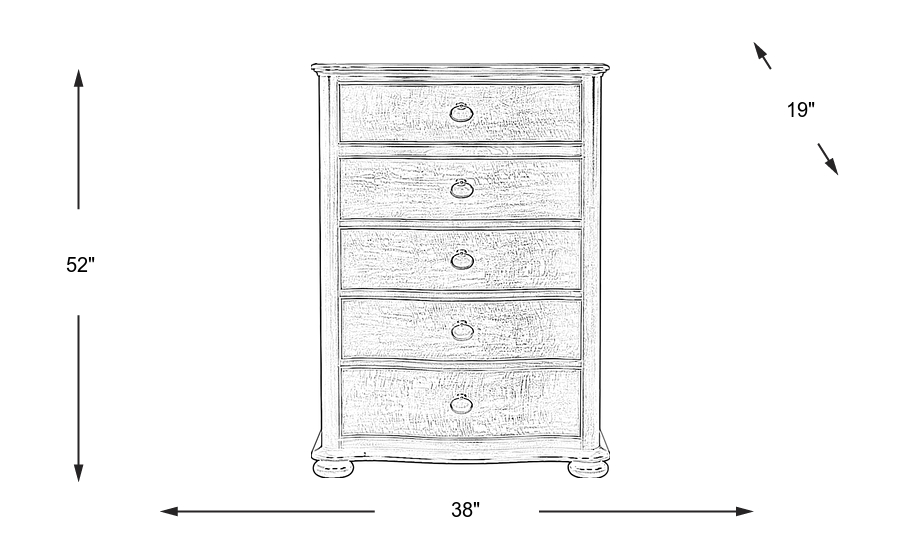 Dimension Image. Please refer to the Dimension Tab on this page for dimension details.