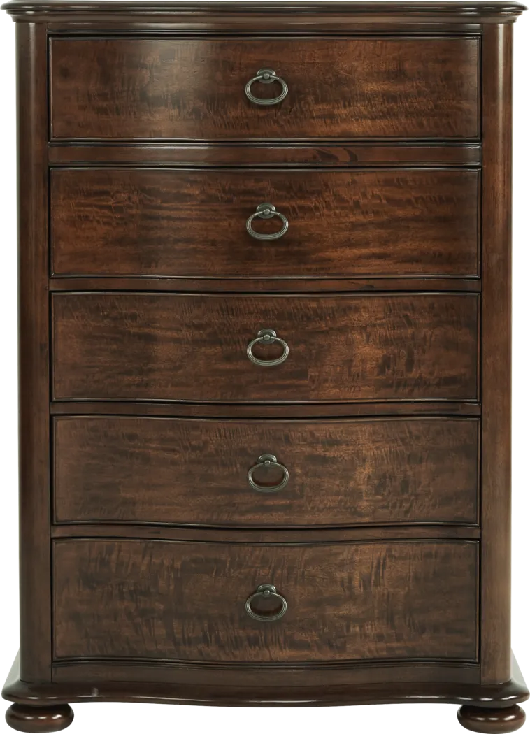Burnette Brown Cherry 8 Pc Queen Bedroom - Thumbnail - Image 7