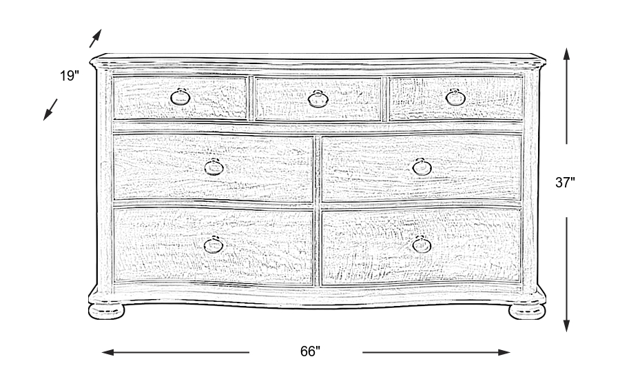 Dimension Image. Please refer to the Dimension Tab on this page for dimension details.
