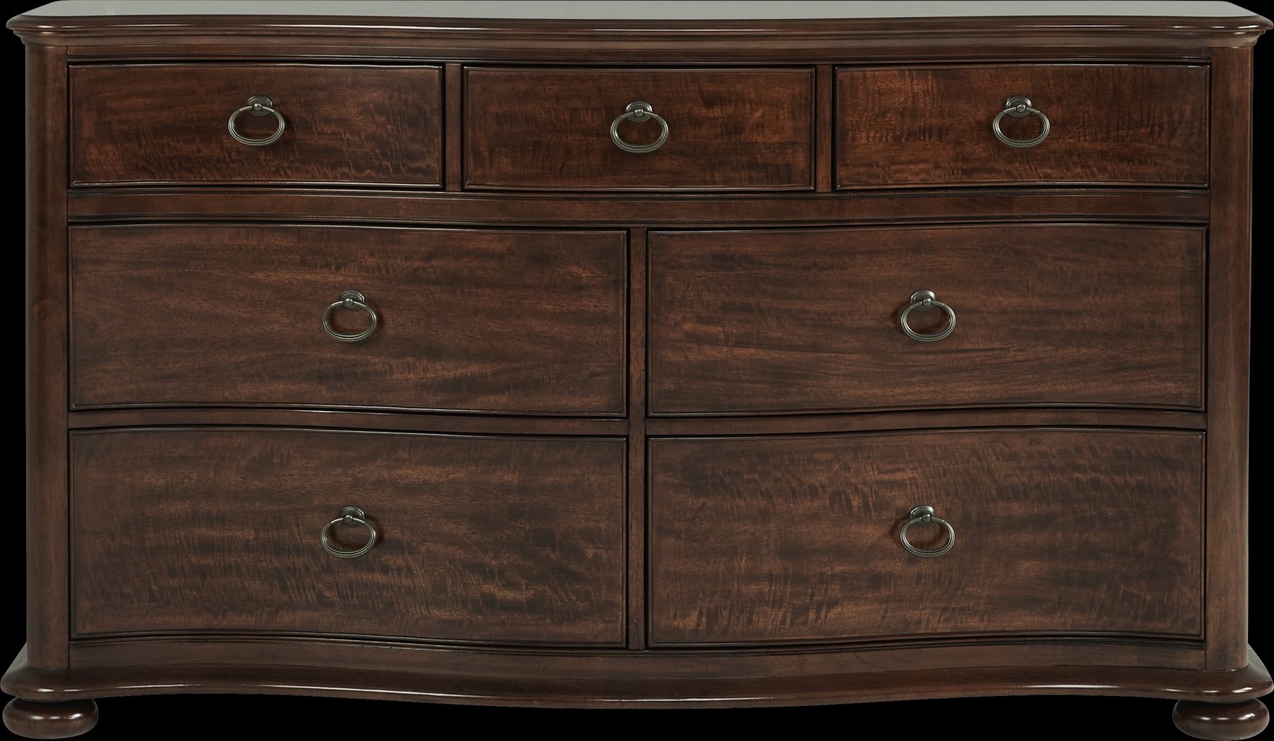 Burnette Brown Cherry 7 Pc King Bedroom - Thumbnail - Image 5