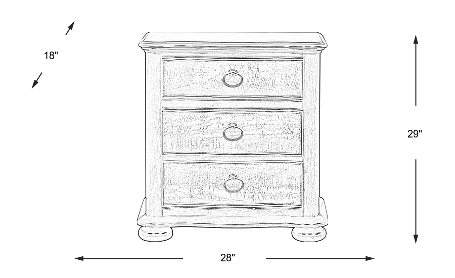 Dimension Image. Please refer to the Dimension Tab on this page for dimension details.
