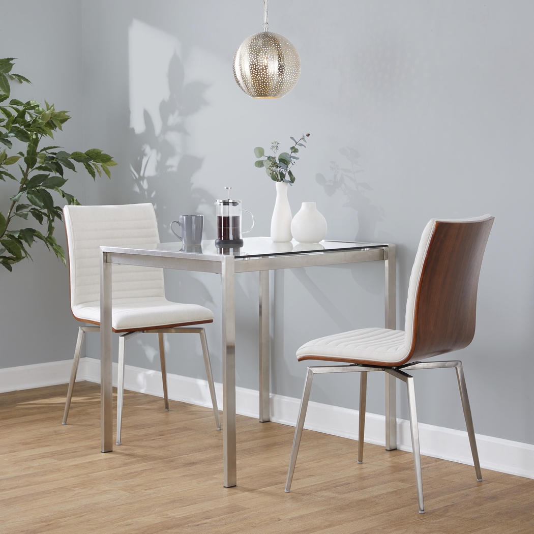 Burnsfield Cream Swivel Side Chair, Set of 2 - Thumbnail - Image 3