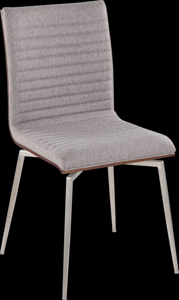 Burnsfield Light Gray Swivel Side Chair, Set of 2 - Thumbnail - Image 4