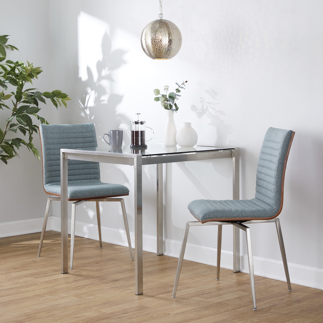 Burnsfield Green Swivel Side Chair, Set of 2 - Thumbnail - Image 2