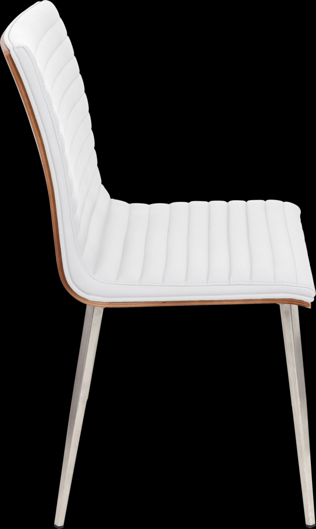 Burnsfield White Swivel Side Chair, Set of 2 - Thumbnail - Image 4