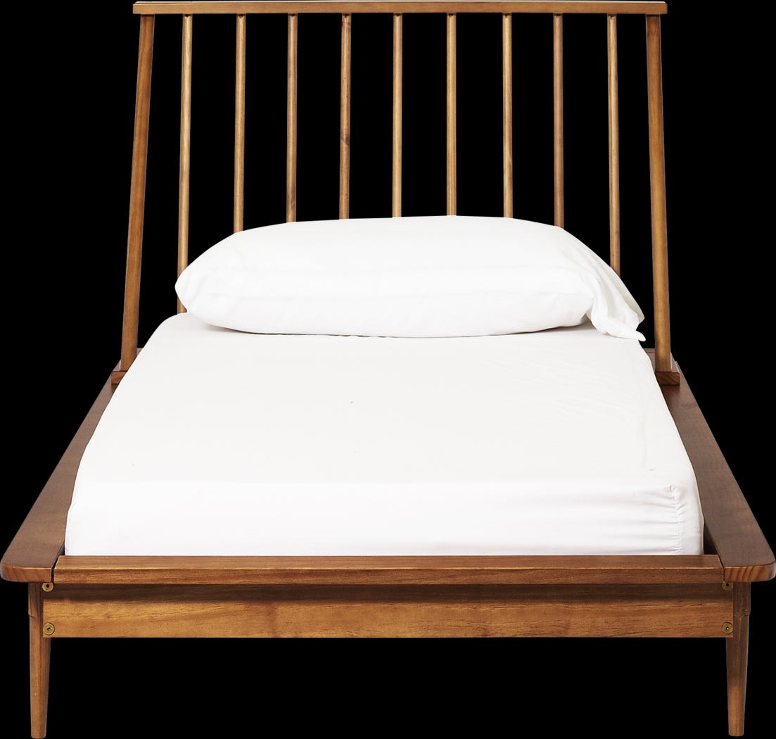 Burnsley Brown Twin Bed - Thumbnail - Image 2