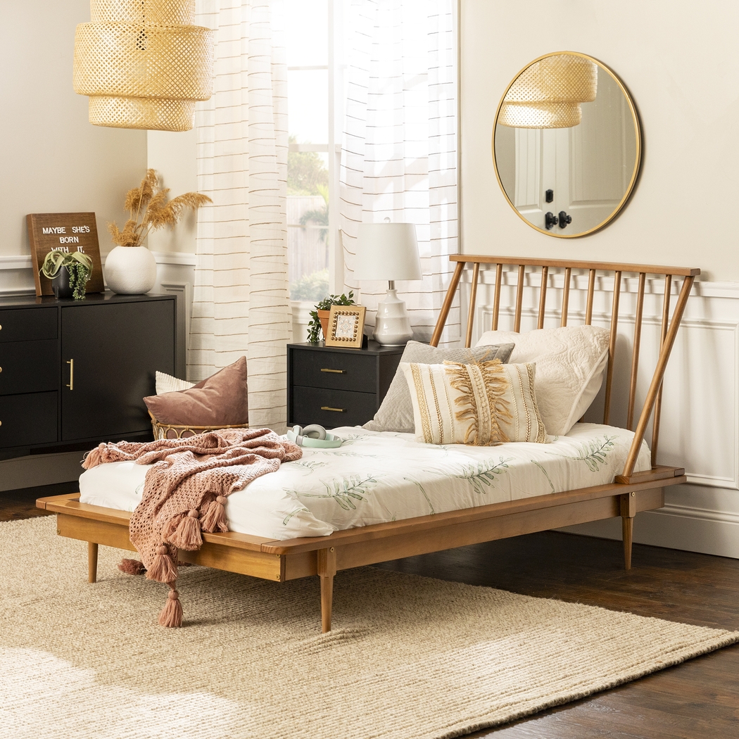 Burnsley Brown Twin Bed - Thumbnail - Image 3