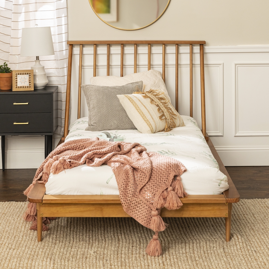 Burnsley Brown Twin Bed - Thumbnail - Image 4
