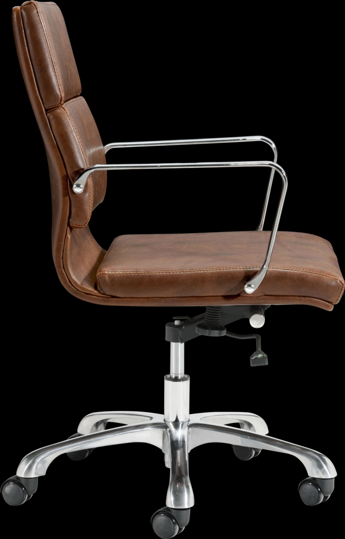 Burnty Brown Office Chair - Thumbnail - Image 2