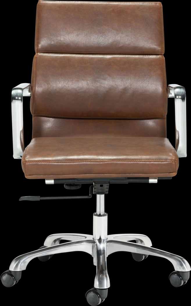 Burnty Brown Office Chair - Thumbnail - Image 3