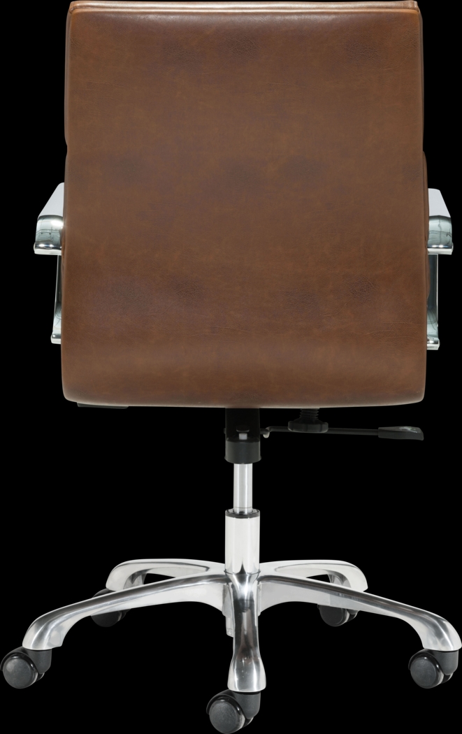 Burnty Brown Office Chair - Thumbnail - Image 4