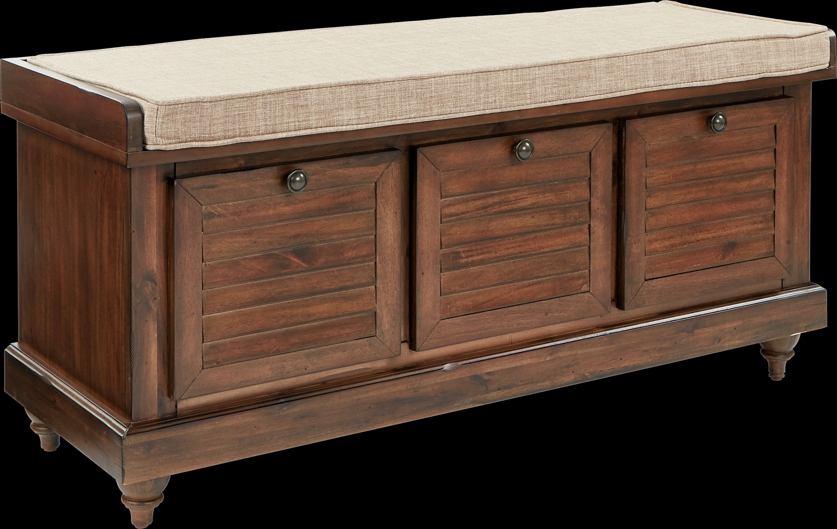 Burrard Brown Storage Bench - Thumbnail - Image 1