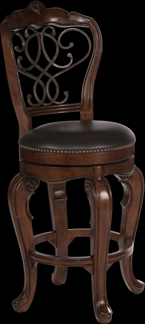 Burrell Brown Barstool - Thumbnail - Image 1
