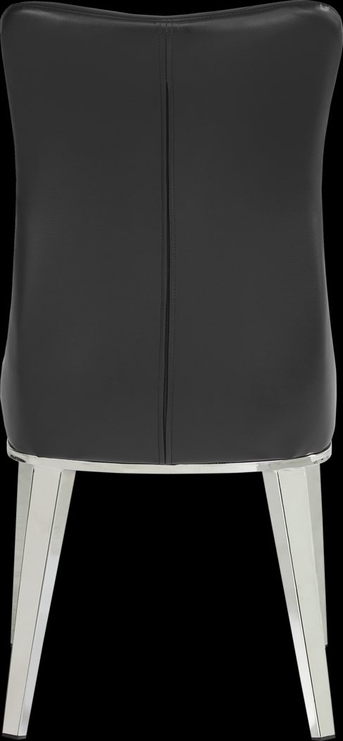 Burrette Black Side Chair - Thumbnail - Image 3