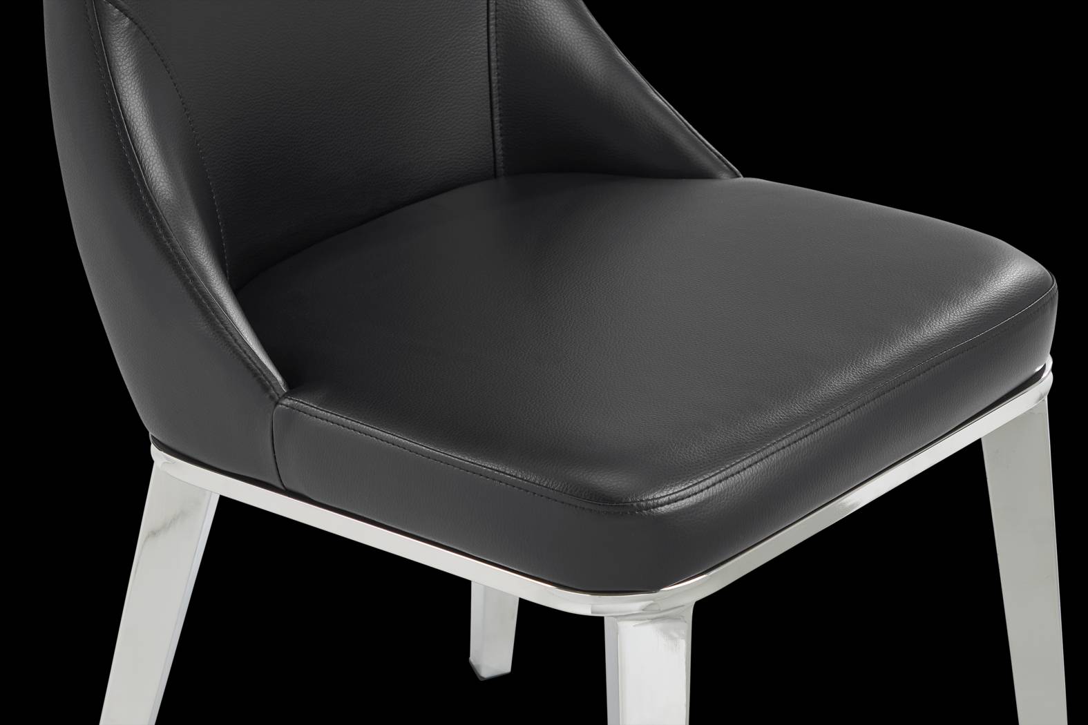Burrette Black Side Chair - Thumbnail - Image 4